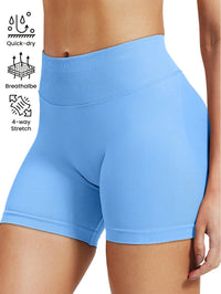 High stretch hip lifting fitness yoga shorts with peach hips and no awkward lines, Pilates medium intensity training shorts