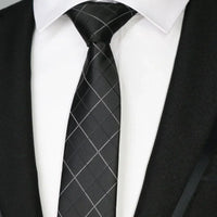 New Slim Narrow Skinny 6CM Mens Necktie Neck Ties For Man Plaids Polka Dot Striped Jacquard Cravat Business Party Corbatas