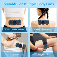 EMS Electric Neck Massager Muscle Massage Stimulator Low Frequency Instrument Back Cervical Calf Patches Joints Relief Body