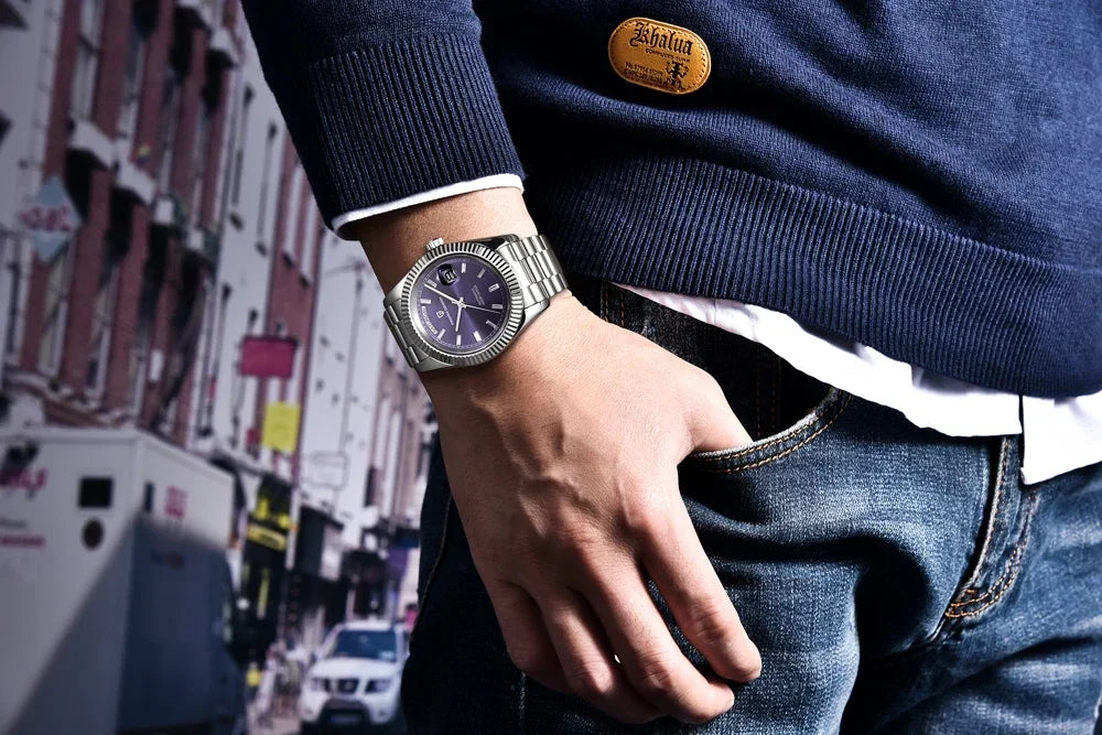 2025 New PAGANI DESIGN Luxury Men Mechanical Watches Rose Gold Automatic Watch For Men AR Sapphire Mirror Sports Clock Man Gifts