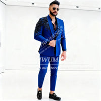 Luxury Crystals Beaded Suits Men 3 Pieces Sets Shawl Lapel Prom Blazers Customized Man Banquet Attire Groom Wedding Tuxedos 2026