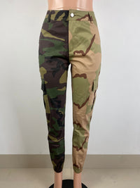 Women Casual Cargo Pants Summer Fall Ladies Trendy Patchwork Camouflage Trousers Pants