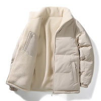 Winter Cotton Coat for Men - New Style, Lamb Hair Padded Cotton Coat, Double-sided Wear, Loose and Warm Cotton Jacket for Women