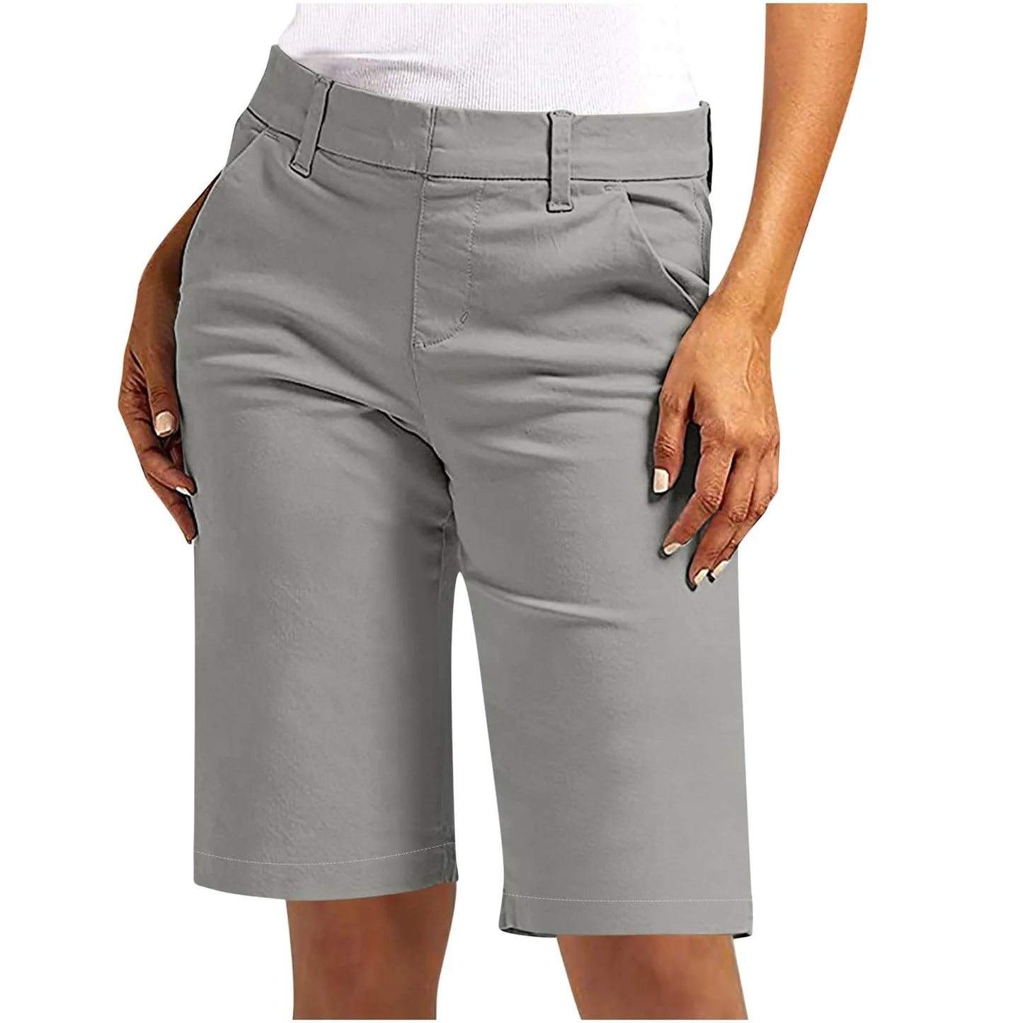 Shorts For Women Trendy 2025 Casual Summer High Waisted Chino Shorts Straight Leg shorts Jogging Hiking Vacation Cargo shorts