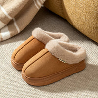 Winter Men Slippers Fur Warm Comfort Breathable Indoor Outdoor Non-slip Couple Fashion Snow Boots Casual Home Shoes