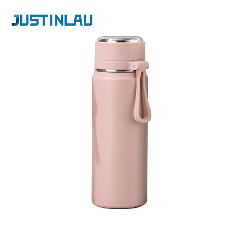 500/600ml Stainless Steel Vacuum Flask Cold&Hot Cup Thermos Cup Double Wall Car Cup Thermal Iced Travel Mug Coffee Insulated Cup