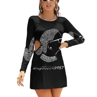 Notorious-Rbg-Ruth-Bader-Ginsburg-Best-Seller Square Neck Dress Cute Loose Print Dresses Elegant Beach Party Dress Notorious