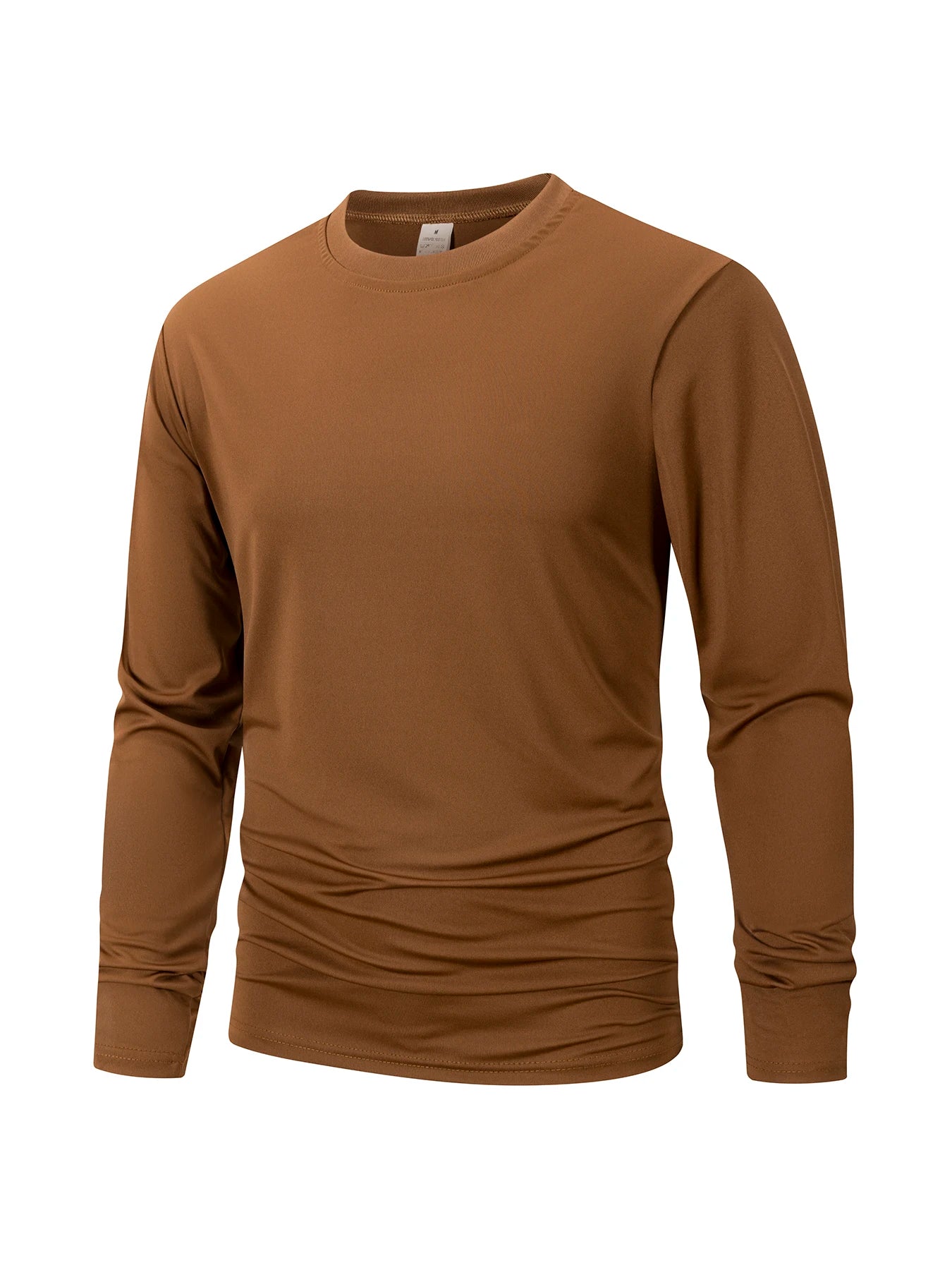 Men's Button Long Sleeve Henley Neck T-Shirt Casual Breathable Round Neck  T-Shirt Solid Color Slim Fit Tee Basics Cozy Tops