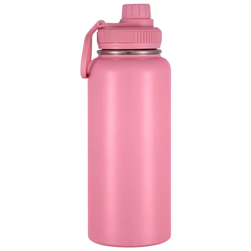 LOGO stainless steel insulated cup portable vacuum sports kettle outdoor large capacity hiking kettle space kettle insulated cup