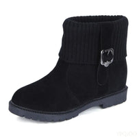 Snow boots women new autumn winter fashionable versatile round toe women's shoes simple comfortable women's short boots
