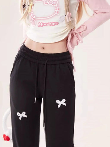 Women's Baggy Pants Vintage Y2k Pants Harajuku 90s Aesthetic High Waist Pattern Print Trousers 2000s Fashion Clothes 2025