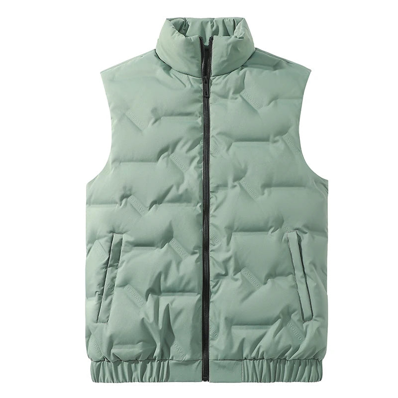 Winter Men 80 Down Vests Men waterproof Fashion Casual Down Sleeveless Vest Jackets Men Autumn Couple Lightweight Work Waistcoat