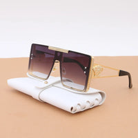 New Personality Square Big Cool Sunglasses for Men Women Fashion Retro Luxury Design Male Sun Glasses Gafas UV400 Gafas De Sol
