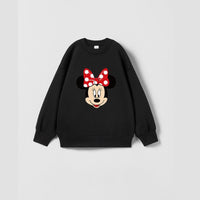 Cartoon Sweatshirts Pure Color Casual Sports Long-sleeved T-Shirt For Boys And Girls