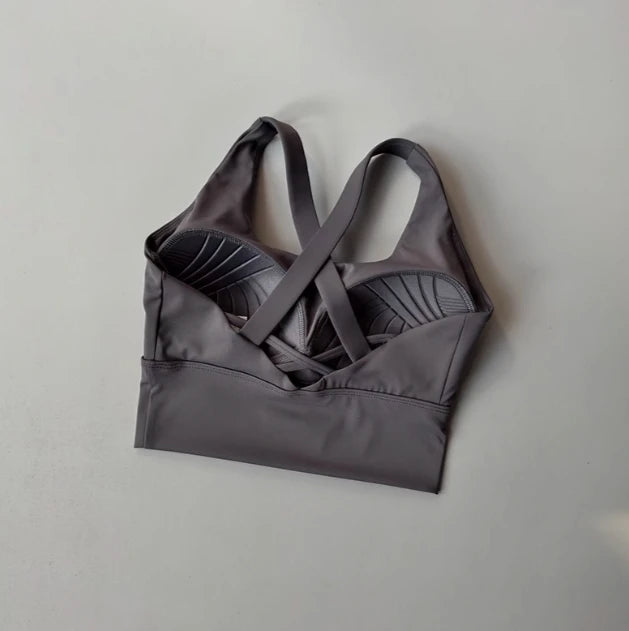 Women's High-Intensity Shock-proof All-in-one Sports Bra for Running Yoga Fitness Professional Huddle Top for All Seasons