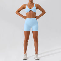 Summer 2PCS Yoga Suit Sports Set Women Quick-Dry Gym Set Women Tracksuit Running Workout Long Sleeve Sports Shirt Yoga Clothing