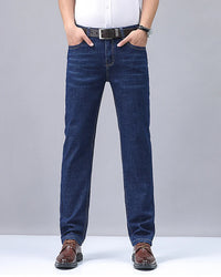 Men's Denim Jeans Thin Summer Straight Business Soft Fashion New High Quality Pants New Arrivals Dropship OL Work Trousers