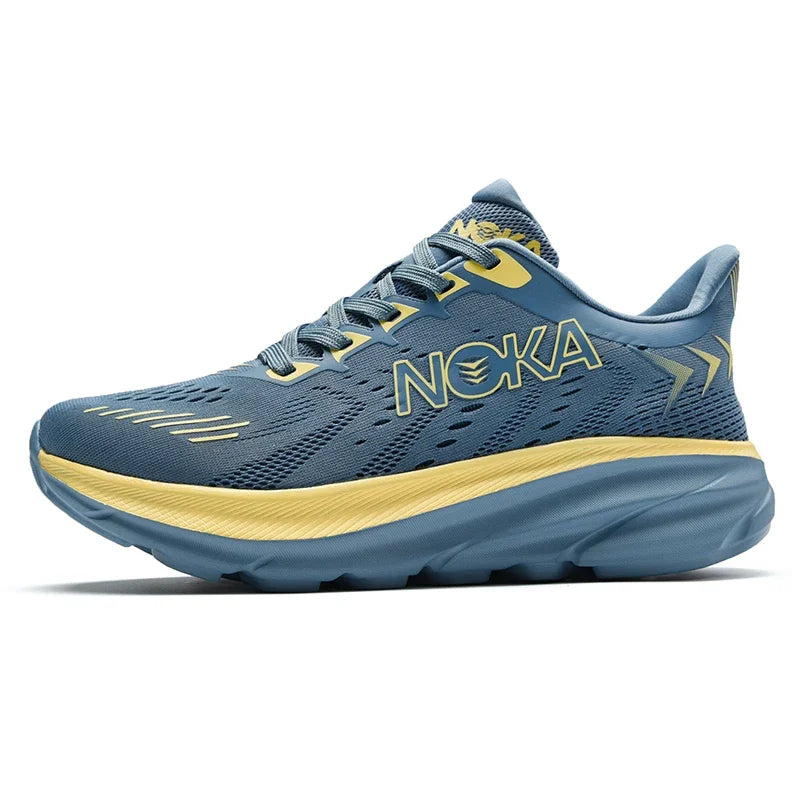 Men's Running Shoes Jogging Breathable Mesh Cushioning Non-Slip Outdoor Luxury shoes Couple Trainer Race Sneakers Off-road Shoes