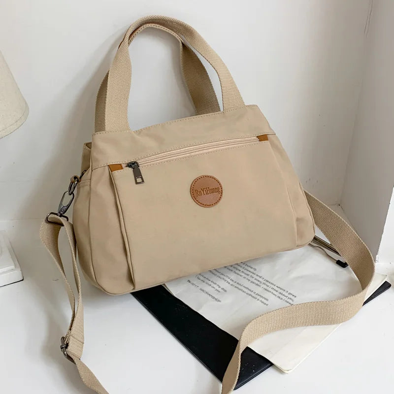Fashionable Casual Women's Handbag, Ladies' Hand-Held Shoulder Crossbody Bag, Large Capacity Multi-Layered Bag for Daily Travel
