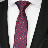 New Slim Narrow Skinny 6CM Mens Necktie Neck Ties For Man Plaids Polka Dot Striped Jacquard Cravat Business Party Corbatas