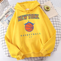 Male Casual Fashion Hoodies Cool Print Hip Hop Sweatshirt New York Basketball Funny Hooded Fleece Men&#39;s Soft Harajuku Pullover