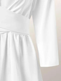 Dresses for Women 2023 Spring Summer Lapel Solid Strap Long Sleeve Dress White Dress Women Clothing Streetwear Evening Dresses