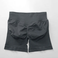 NCLAGEN Impact Shorts 4.5" Women Fitness Sports Biker Shorts Low Ribbed Band Gym Workout Scrunch Butt Yoga Seamless Leggings