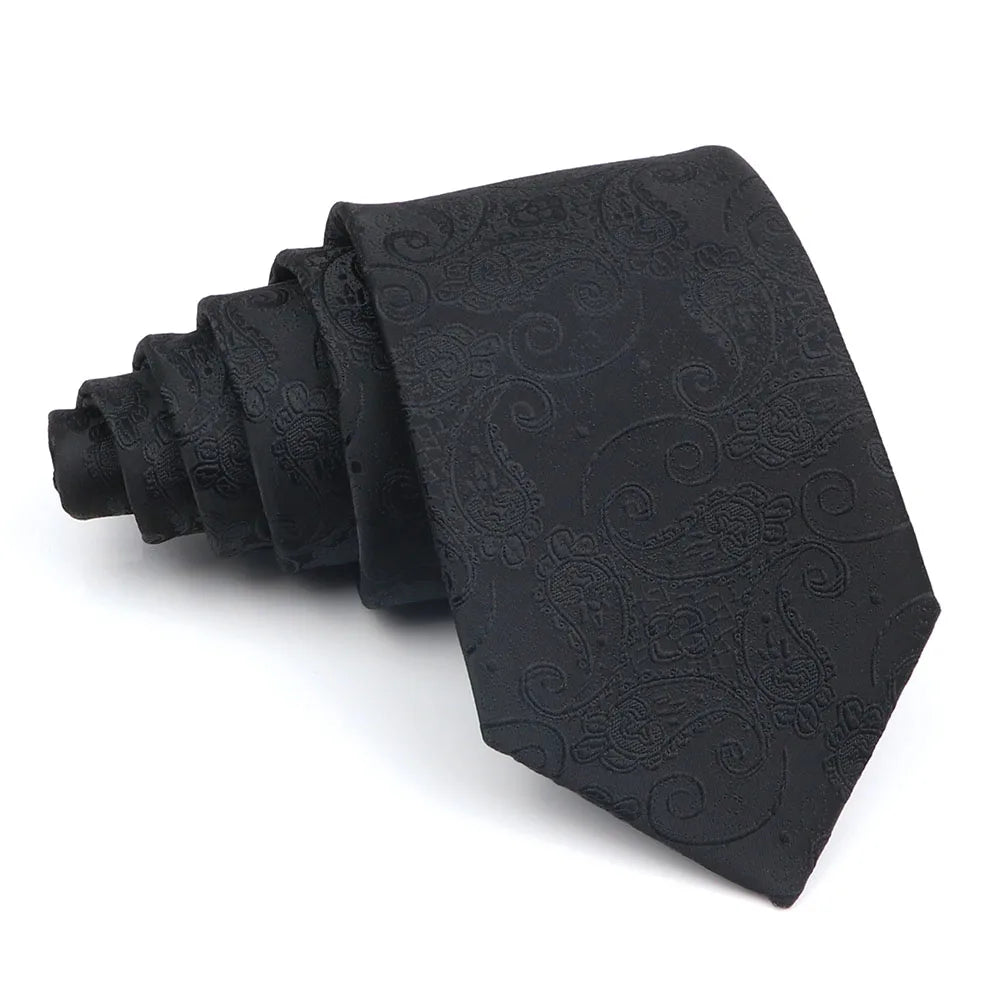 New Striped Tie Men's 8cm Ties Business New Year Gift Classical Necktie Office Accessories Men Costume Daily Wear Wedding Party