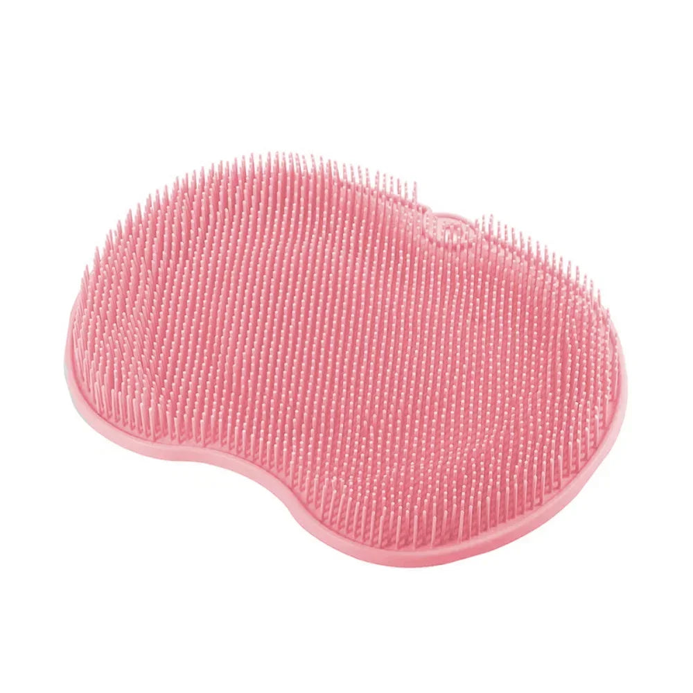 Foot & Back Scrubber Body Shower Brush Reusable Silicone Brush Foot Wash Mat Multifunction Sucker Wall Mat Foot Bathing Tool