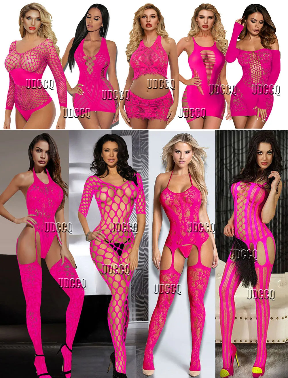 Babydoll exotic apparel Catsuit Underwear Chemises Teddies garters Costume sleepwea sexy dress for sex PINK lingerie plus size