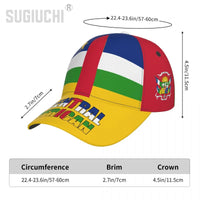 Unisex Central African Republic Flag Adult Baseball Cap Patriotic Hat for Baseball Soccer Fans Men Women