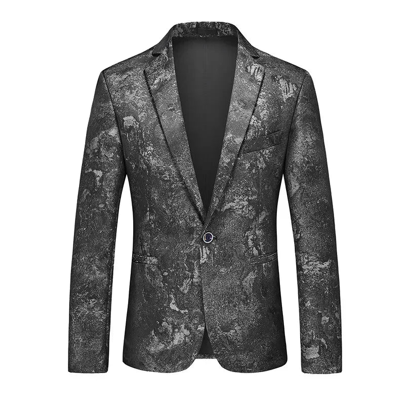 Blue Men's Blazer,Wedding Party Dress Jacket,Khaki Black White Available,Slim Fit Blazer,Asian Size M-6XL