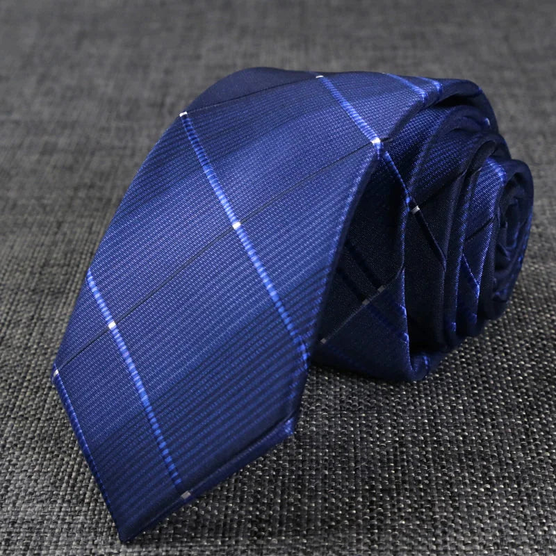 New Skinny 6CM Mens Necktie Slim Narrow Ties For Man Plaids Striped Paisley Jacquard Cravat Business Party Corbatas Neck Tie