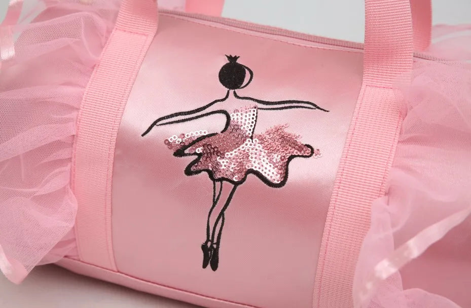 2022 New Ballet Dance Bags Pink  Girls Sports Dance Kids Backpack Baby Barrels Package Bag Costume Clothes Shoes Dress Handbag