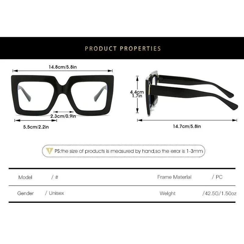 Women's Geometric Retro Transparent Glasses Suitable for Outdoor Leisure Women's Daily Life Reading Decoration Gifts Presbyopia