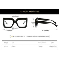 Women's Geometric Retro Transparent Glasses Suitable for Outdoor Leisure Women's Daily Life Reading Decoration Gifts Presbyopia