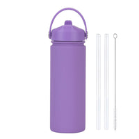 Insulated Water Bottle 500ml Custom Text/Logo - 304 Steel, 24H Cold, Office & Gym Essentials