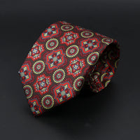 Fashion Men's 7.5cm Silk Tie Super Soft Bohemian Style Dot Chic Novelty Red Blue Necktie Suit Shirt Luxury Banquet Accessories