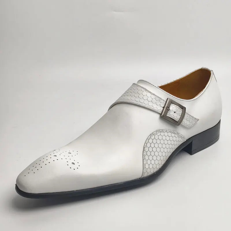 Deluxe Trendy Men's Leather Shoes Monk Style Daily Outdoor Business Luxury Fashion Office Dress Shoe Customization Drop Shipping