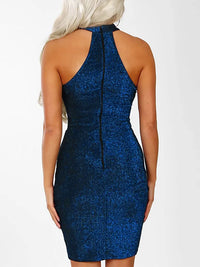 Women Sparkly Off Shouder Off Shouder Bodycon Mini Dress Evening Party Dress Casual Sleeveless Club Party Dresses Vestidos