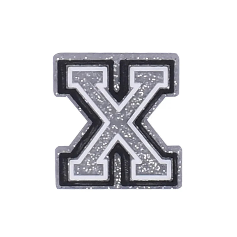 Hot Sale 1Pcs Letter Shoe Charms Decorations for Crocs Accessories Alphabet Pins Women Xmas Party Favors Gifts