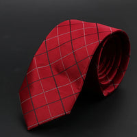 New Men Ties Solid Color Stripe Print Floral 6cm Jacquard Business Neckties Narrow Skinny Tie Wedding Prom Daily Wear Accessory