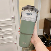900ML Tyeso Stainless Steel Coffee Cup Cold And Hot Double-layer Insulated Cup Tumbler Thermo Water Bottle Car Travel Mug