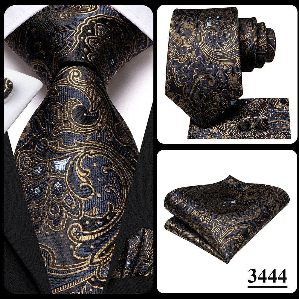Hi-Tie Blue Business Solid 100% Silk Men's Tie NeckTie 8.5cm Ties for Men Formal Luxury Wedding High Quality Gravata