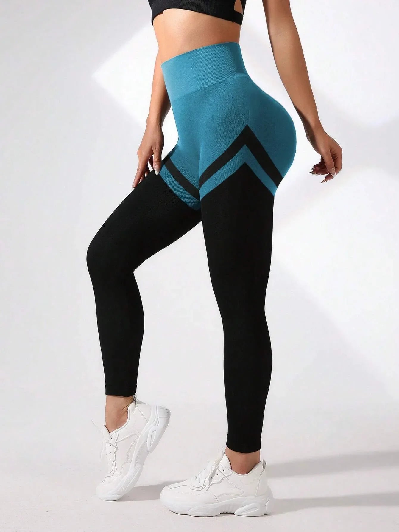 Seamless Multicolor Leggings Women High Waist Elastic Tights Gym Workout Running Sexy Hip Lift Fashion Knited Yoga Leggings