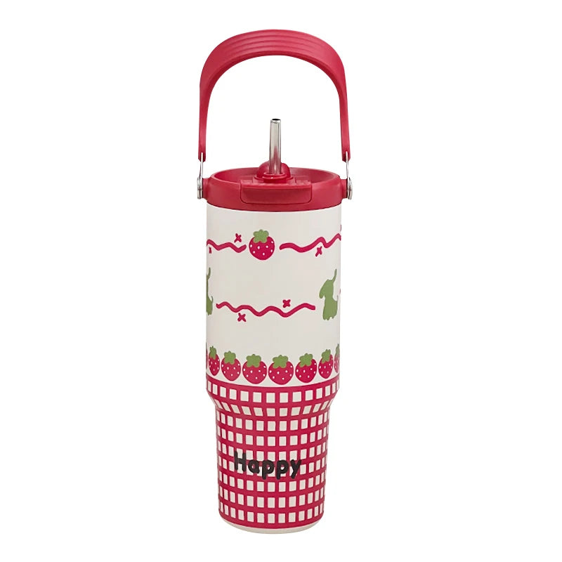 Large Capaci Stainl Steel Thermal Cup Creative g Ice King Car Beverage Insulated Water Cup Faionable St Lid G...