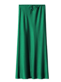 Long Satin Skirts Women Dark Green Luxury Spring Summer Maxi Straight Black Skirt Long Shining Satin Skirt Maxi Brown Ladies
