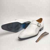 Deluxe Trendy Men's Leather Shoes Monk Style Daily Outdoor Business Luxury Fashion Office Dress Shoe Customization Drop Shipping