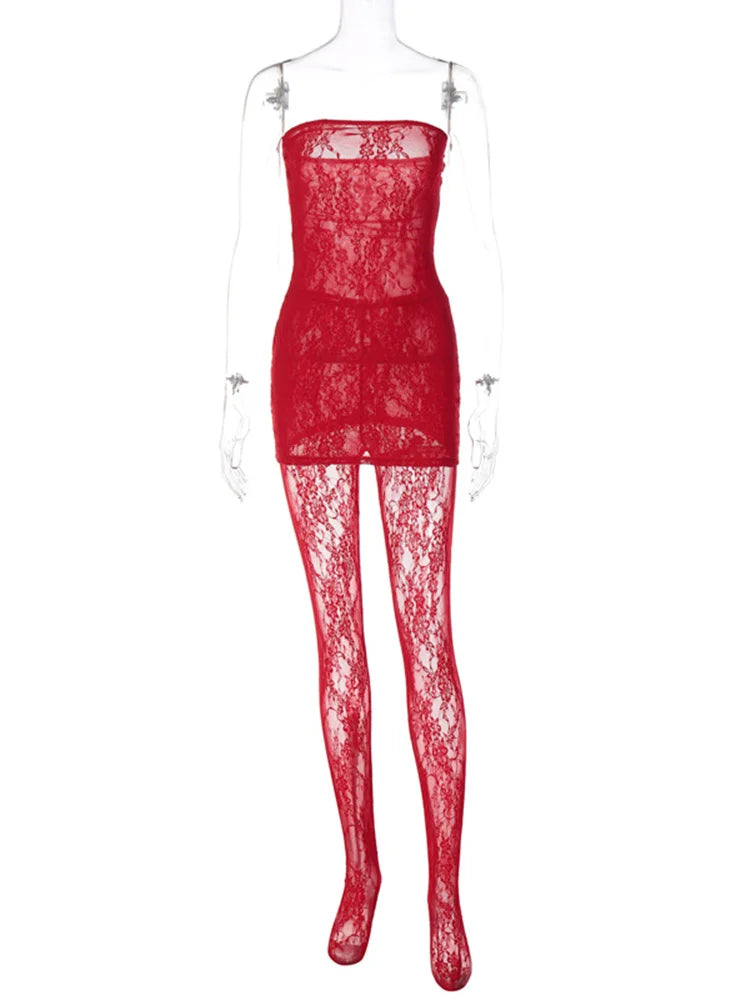 Joskaa Black Red Lace See Through 2 Pcs Set Fashion With Leggings Matc Mega Mart Center Joskaa Black Red Lace See Through 2 Pcs Set Fashion With Leggings Matc Mega Mart Center