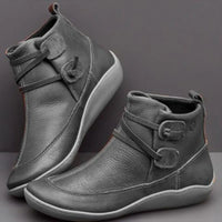 New Autumn And Winter shoes Boots  British Wind Retro Boots High Quality PU Waterproof Warm Women's Booties Mujer Botas